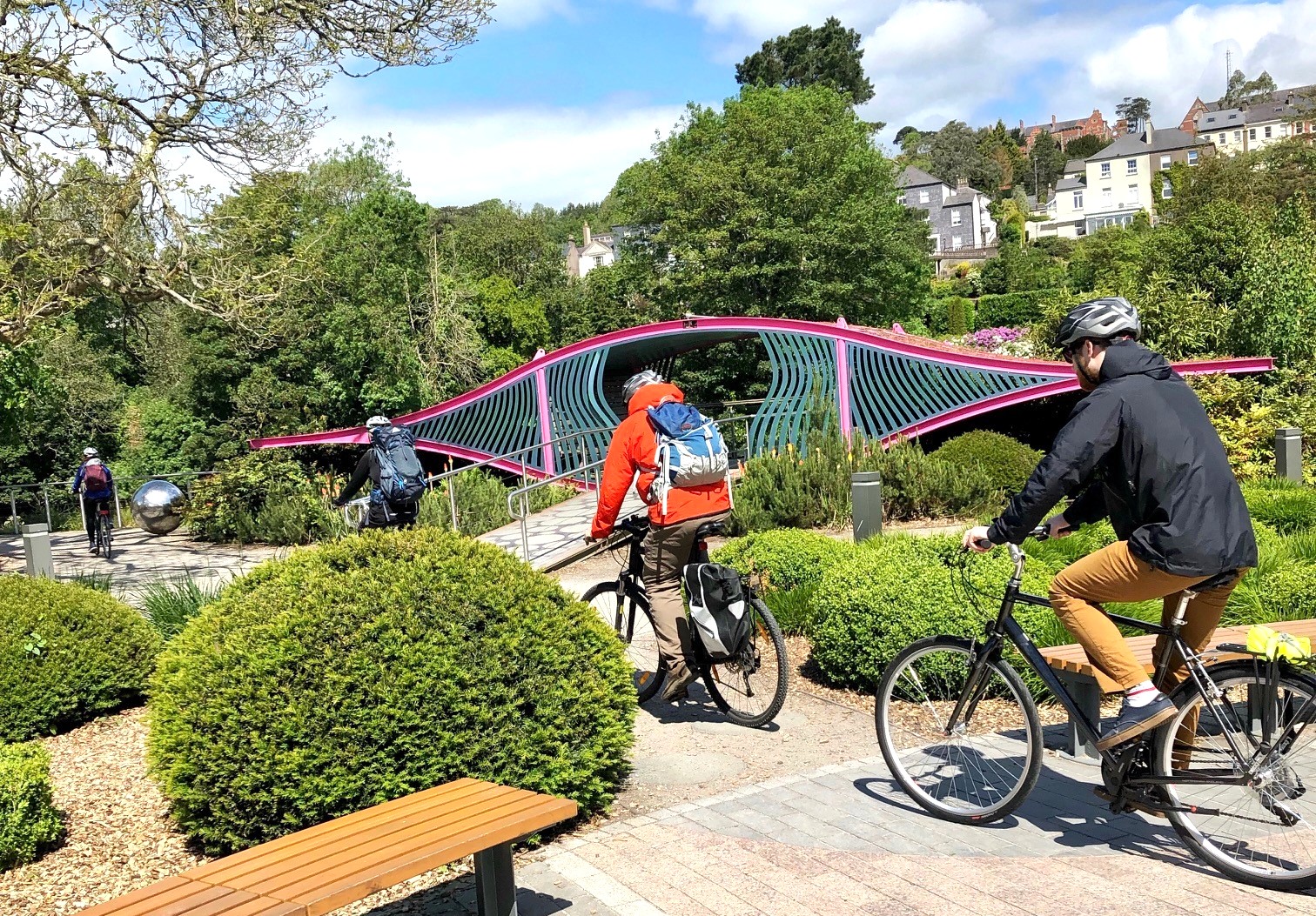Cork City Cycle Tour cycling through Fitzgerald's Park