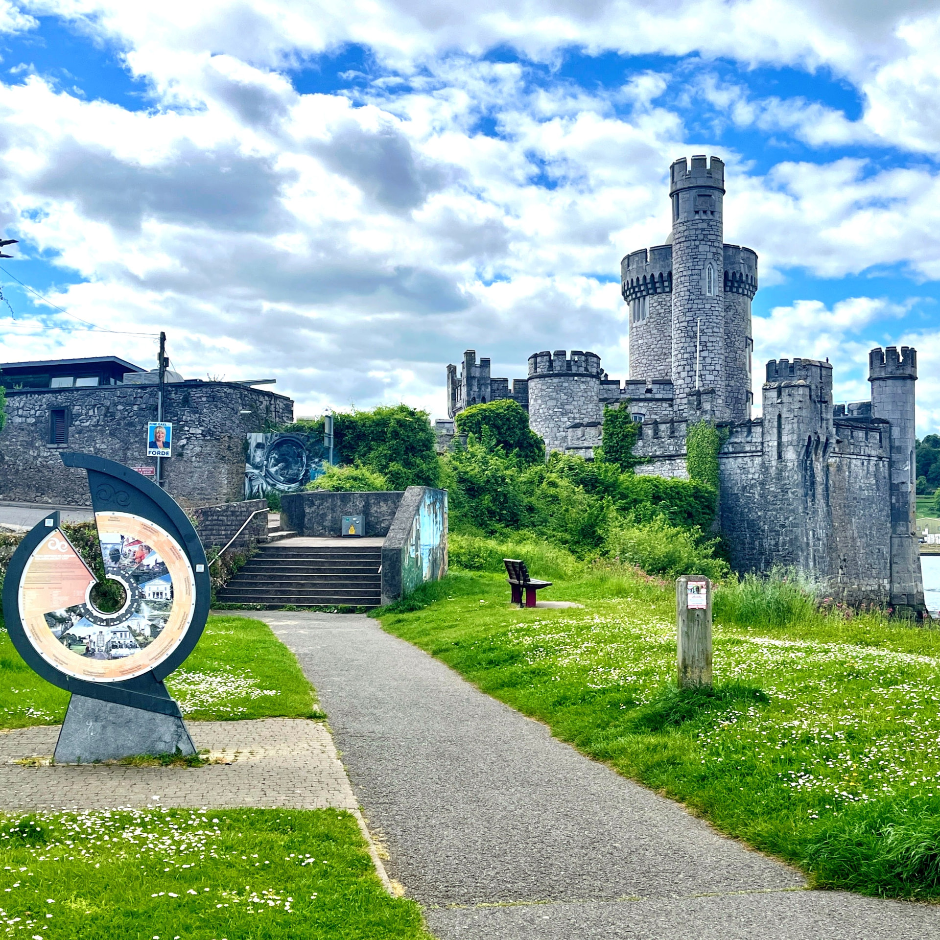 Blackrock Castle beside the water on the Cork Harbour route